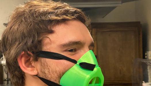 New mask made with 3D printer