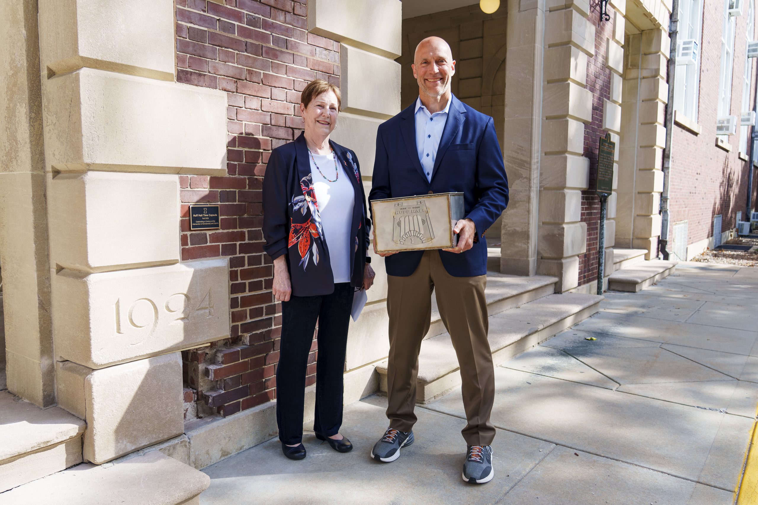 Huff Hall time capsule carries Illinois’ hopes to 2126
